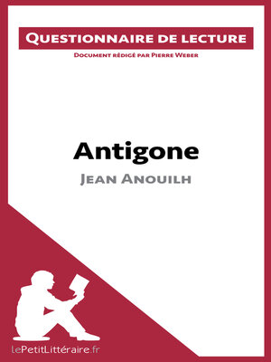 cover image of Antigone de Jean Anouilh